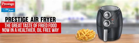 Prestige Electric Air Fryer PAF 6.0, 2 Liter, 1200 Watts, Black ...