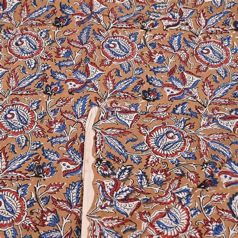 Premium Mustard Colour traditional Bagru Printed Fabric Fabric for ...