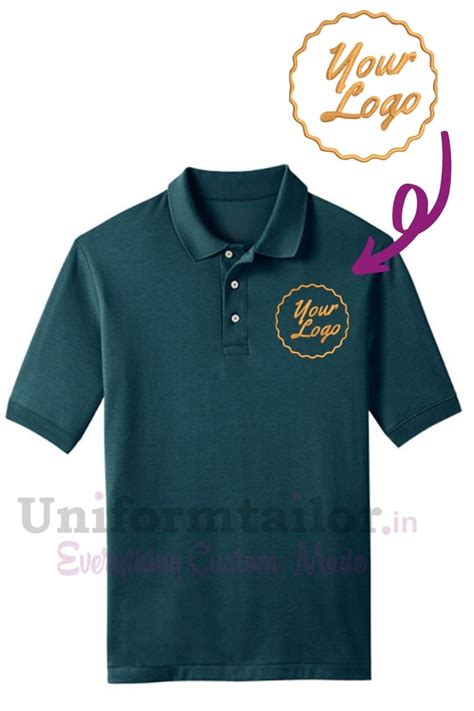 Short Sleeve Cotton Polo T-Shirt Black | Custom Clothing India