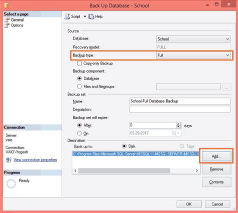 SQL Server Database Backup 的图像结果