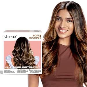 Streax Hair Colour Highlight Kit | Blonde, Soft Blonde - Pack of 1 ...