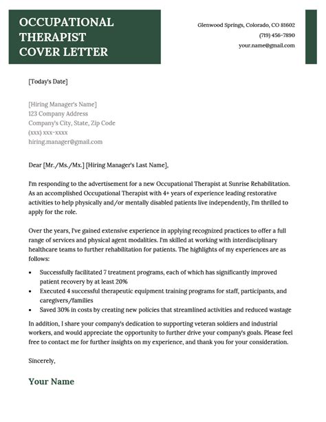 Image result for Cover Letter Examples