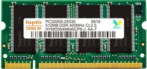 Hynix Genuine DDR 512 MB 400 MHZ (Single Channel) Laptop (H15201504-16 ...