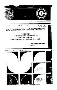 Soil And Water Management Alternatives For Increased Productivity On ...