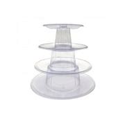 Buy 4/6 Tier Round Cake Stand Tower, Plastic Tiered Cupcake Dessert ...