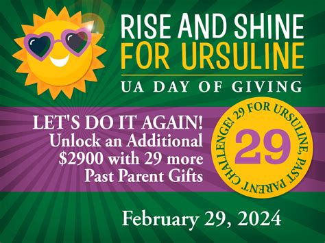 Rise and Shine for Ursuline – Challenges | Ursuline Academy