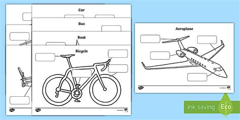 Transportation Labeling Worksheet 的图像结果