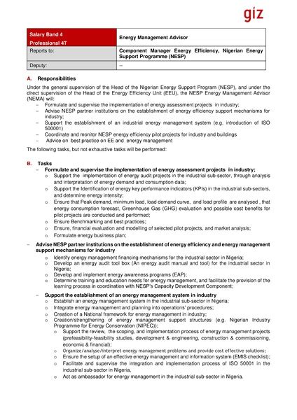 File:12062014 EnM Advisor Job description.pdf - energypedia