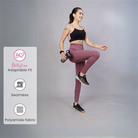 Buy Zelena Women Polyamide Ankle Length Postpartum Seamless Leggings ...