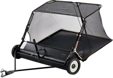 Amazon.com : VEVOR 52 Inch Lawn Sweeper Tow Behind, 26 cu.ft. Large ...