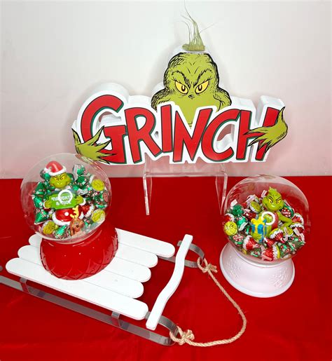 Grinch Snow Globe - SouthernCoutureBasket
