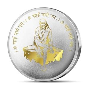 Buy MOHUR Sai Baba 20 Gm Silver Coin (999) Pure Silver at Amazon.in