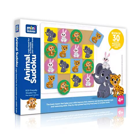 Purchase Animal Sudoku Mind Game for Kids - Mini Leaves