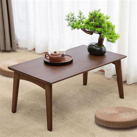 George Oliver Folding Floor Table, Low Coffee Table For Sitting On The ...
