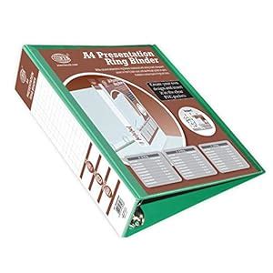 FIS Color Presentation Binder 4D Ring, Green Color, A4 Size, 65mm Ring ...