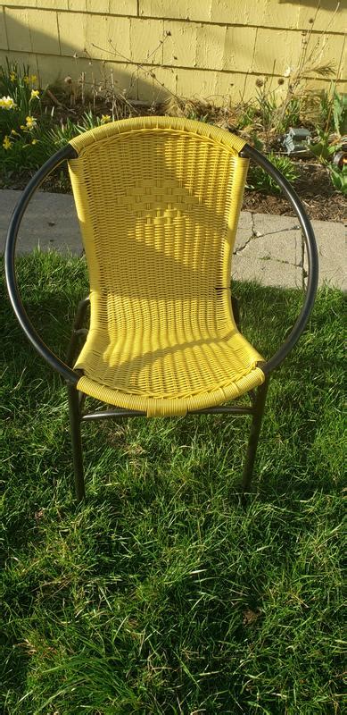 Alaterre Furniture Parven 3-Piece Yellow Aluminum Frame Bistro Patio ...