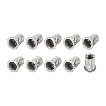 METALLIXITY Rivet Nuts (M10) 30Pcs, 304 Stainless Steel Threaded Insert ...