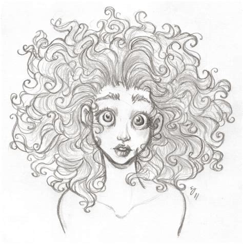 Short Curly Hair Drawing 的图像结果