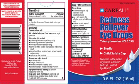 Redness Reliever Eye Drops