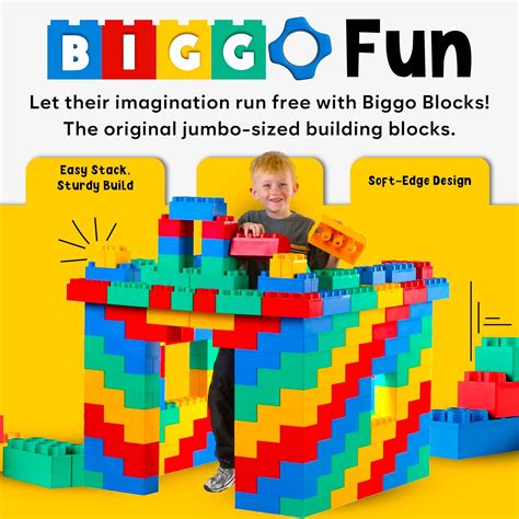 BiggoBlocks Big Blocks for Kids Ages 4-8 — Indoor India | Ubuy