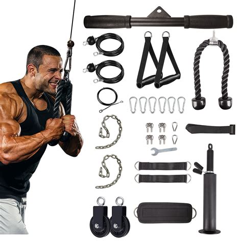 Fitness Cable LAT Pulley System Pull Down Machine | Ubuy India