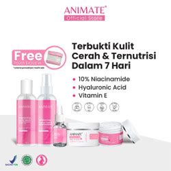 Promo Animate Instant Whitening Series 5in1 Paket Skincare Wajah ...