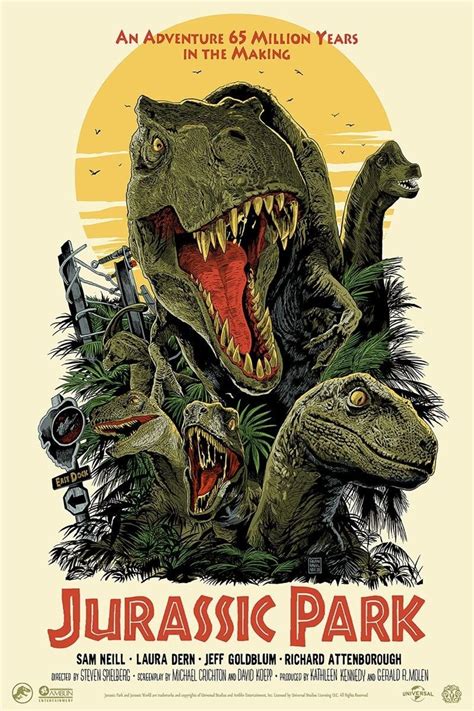 Jurassic Park (1993) [1600 2403] by Francesco Francavilla for MONDO ...