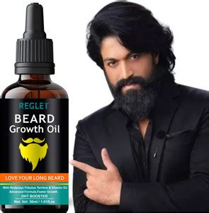 REGLET 100% Natural Beard Growth Oil- For Stimulating fast Beard Growth ...