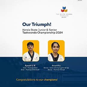 Kerala State Junior & Senior Taekwondo Championship 2024 - The White ...