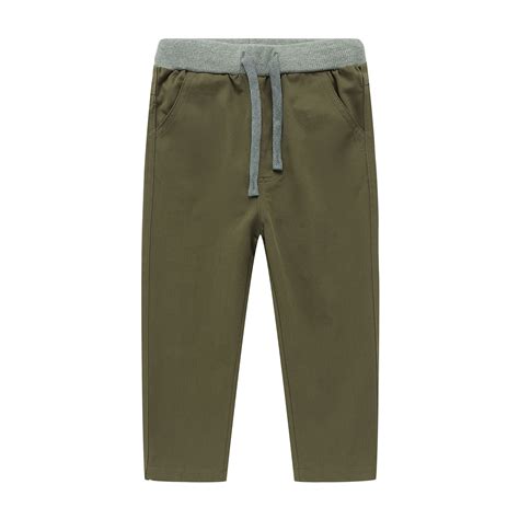 LittleSpring Big Boys Pull on Pants Size 10 Cotton Uniform Pants ...