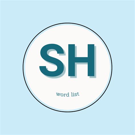 Sh And S Sound Words at Ryan Bruce blog