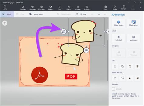 Image result for Using Magic Select in Paint 3D