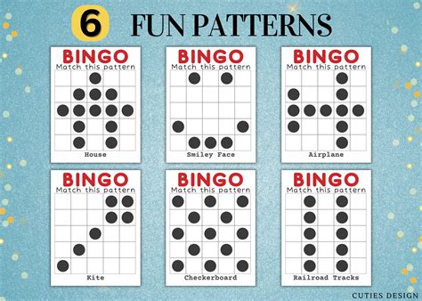 Bingo Pattern Playbook: 56 Unique Patterns for Kids & All Ages Bingo ...
