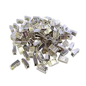ATEVON RJ45 Plug Connector CAT5 Network (100 Pieces), Gray : Amazon.in ...