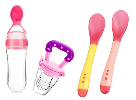 Buy Manan Shopee Silicone Baby Feeding Set,Feeding Kit Needs Items All ...