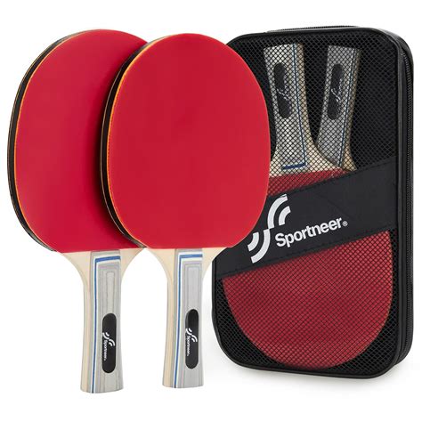 Buy Table Tennis Racket Sportneer 2 PCS 4 Star Table Tennis Bats Red ...