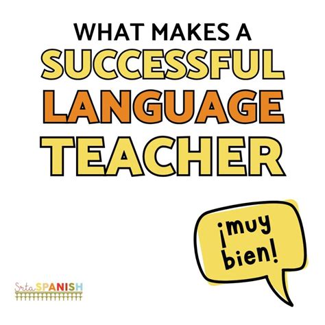 What makes a successful language teacher? - Srta Spanish