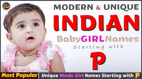 "P" Letter Baby Girl Names || Top 20 Modern Indian Girl Names Starting ...