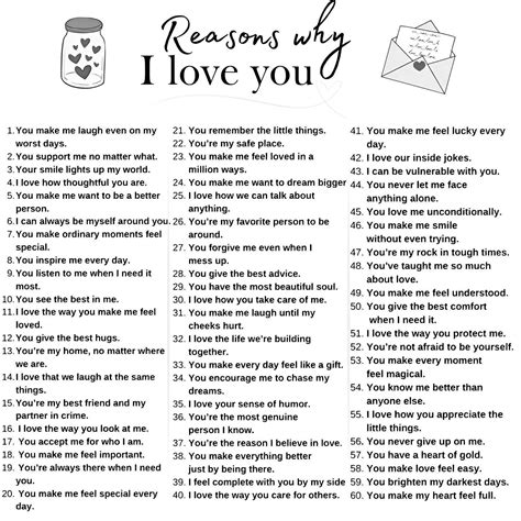 Pin by Melody Osborne on To Print in 2025 | Reasons why i love you ...