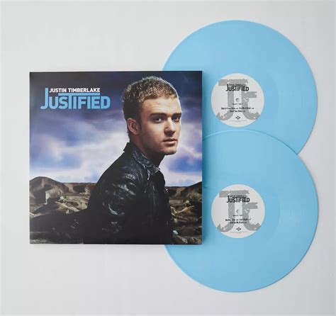 Justin Timberlake "Justified" Album Light Blue Colored Vinyl LP Record ...