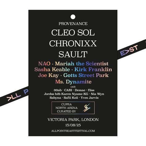 Provenance featuring Cleo Sol, Chronixx, SAULT Collection – All Points East