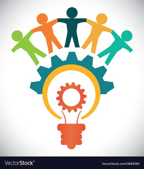 Teamwork design Royalty Free Vector Image - VectorStock