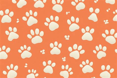Photo of paw print designs background | Premium AI-generated image