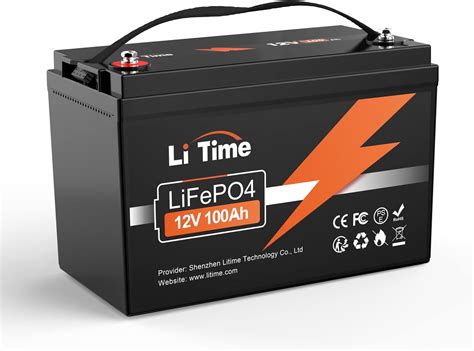 Amazon.com: 12V 100Ah LiFePO4 Solar Battery – Deep Cycle Lithium ...