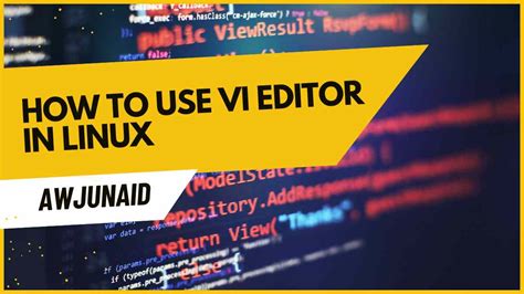 Image result for Vi Editor Ubuntu