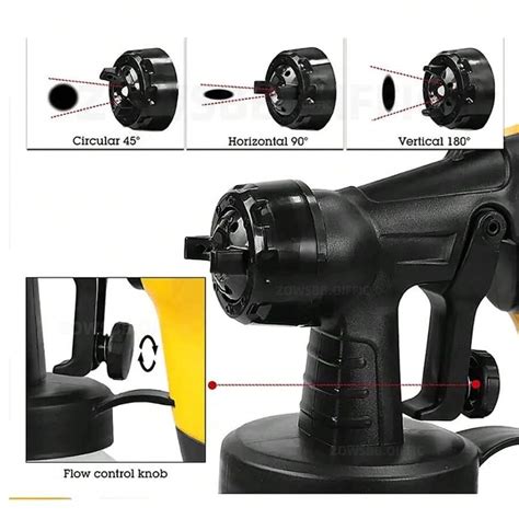 Paint Gun Electric Sprayer 110v 750W Powerful Sprayer 800ML Paint Gun ...