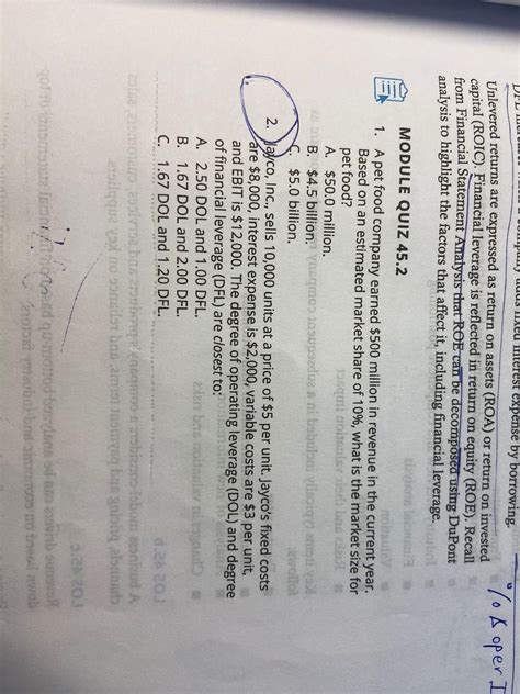 Degree of Operating Leverage and Degree of Financial Leverage - Can ...