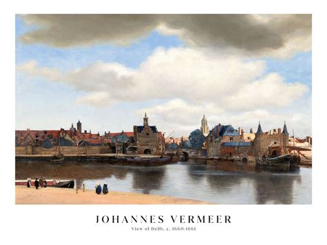 Johannes Vermeer - View of Delft - Poster – Murellos