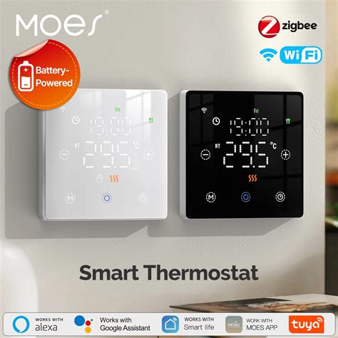 MOES Tuya Smart WiFi/ZigBee термостат с низким питанием от батареи ...