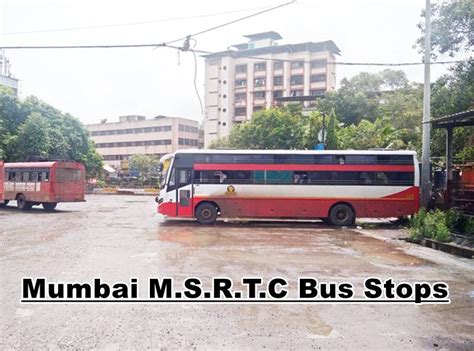 List of M.S.R.T.C Bus Stops in Mumbai Region - Thrillway